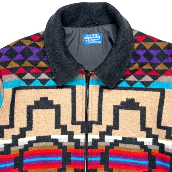 VINTAGE PENDLETON Mens Jacket Wool Coat Size Large - Picture 3 of 14